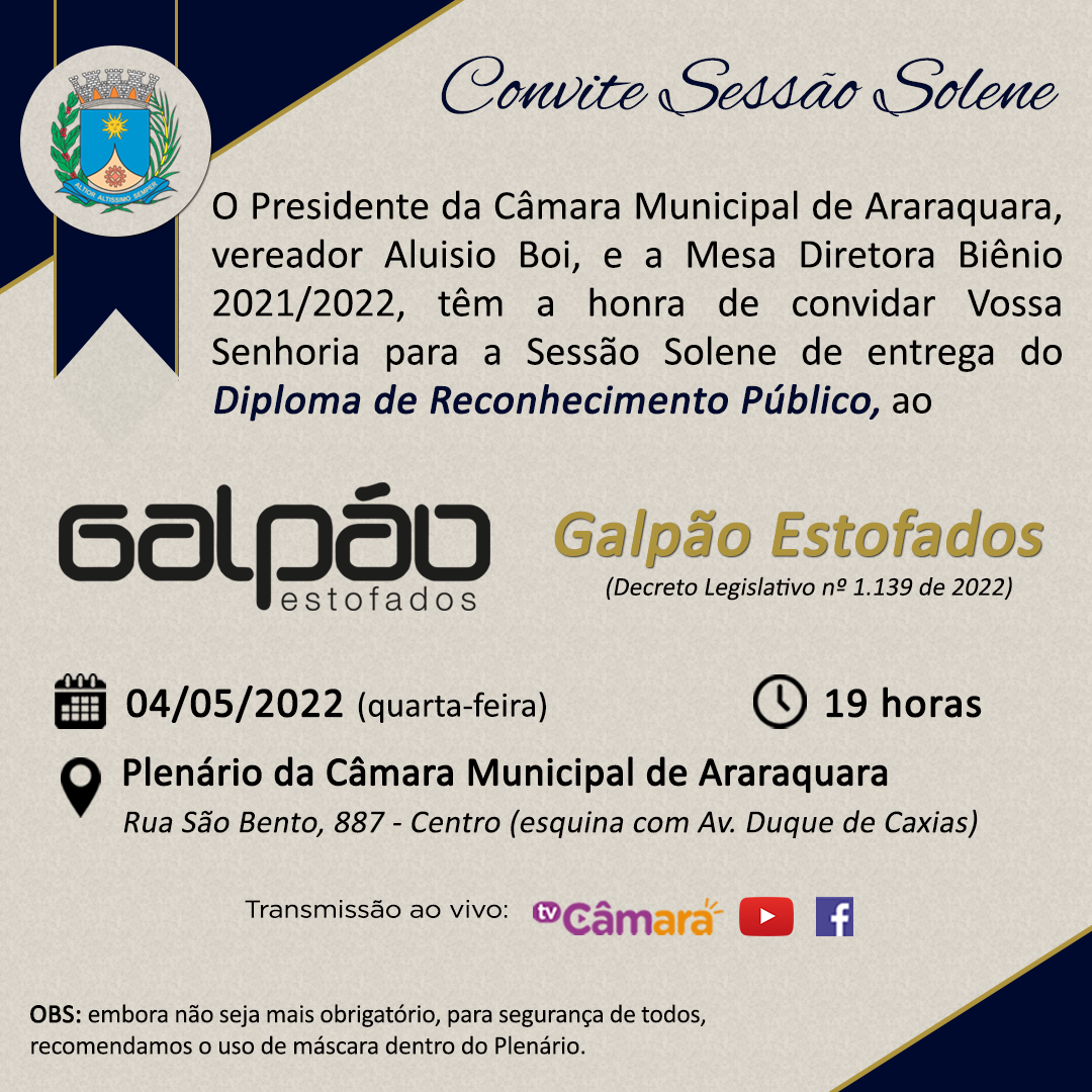 Câmara Municipal de Araraquara - Proposituras