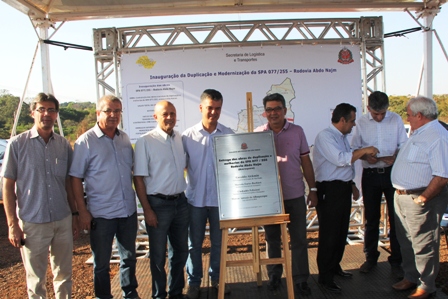 Vereadores participam da inauguração da duplicação da Rodovia Abdo Najn