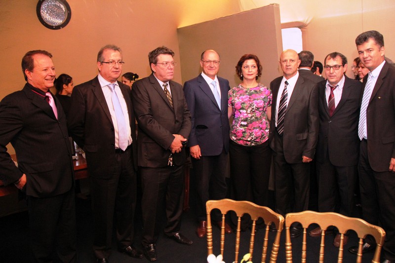 Vereadores da Câmara Municipal de Araraquara com o governador Geraldo Alckmin