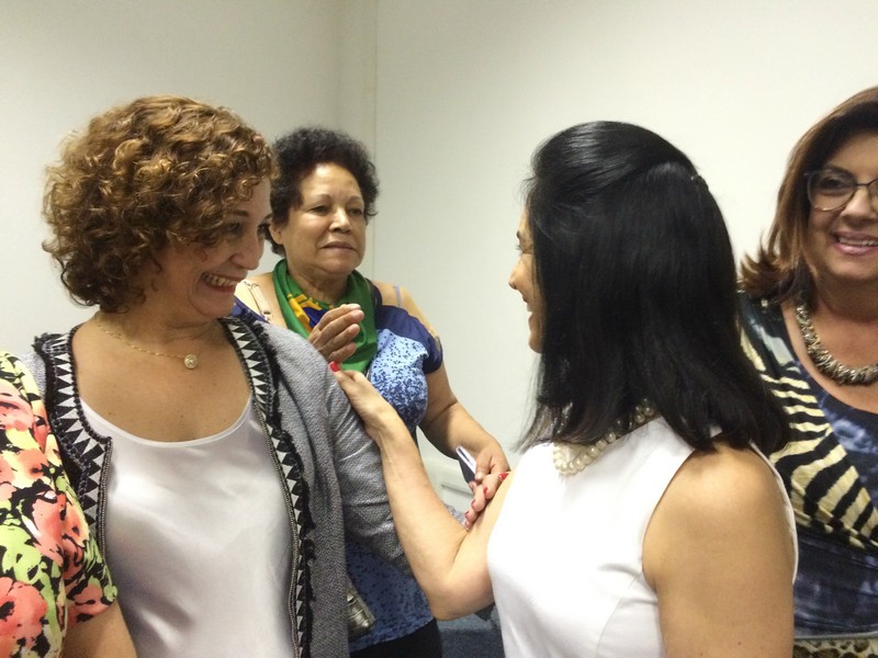 Lú Alckmin recebe Edna no Palácio dos Bandeirantes